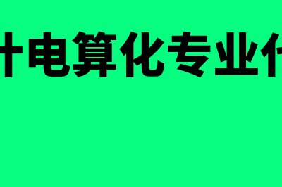 会计电算化专业介绍是什么?(会计电算化专业代码)