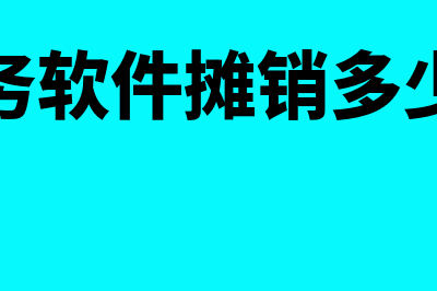 财务软件应该摊销多少年(财务软件摊销多少年)