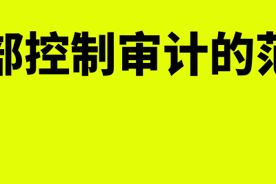 内部控制审计的具体目标有哪些?(内部控制审计的范围)