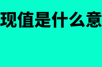 净现值是什么?(净现值是什么意思)