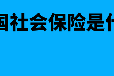 社会保险是什么?(中国社会保险是什么)