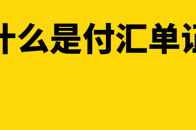 什么是付汇?(什么是付汇单证)