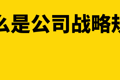 什么是公司战略与风险管理?(什么是公司战略规划)