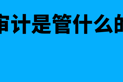 审计管理是什么?(审计是管什么的)