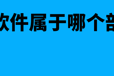 财务软件属于哪个类别(财务软件属于哪个部门管)