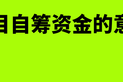 项目资本金是什么意思?(项目资本金是什么意思啊怎么算)