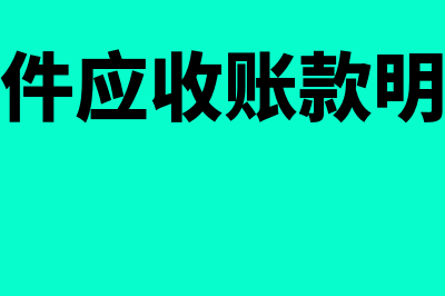 财务软件应收账款多少个客户(财务软件应收账款明细报表)