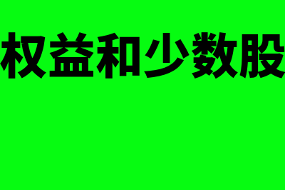 少数股东权益和少数股东损益怎么调整?(少数股东权益和少数股权损益抵消)