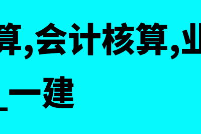 统计核算,会计核算,业务核算的特点?(统计核算,会计核算,业务核算的特点 一建)