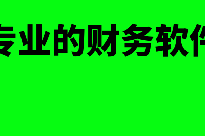 专业财务软件怎么样(专业的财务软件)