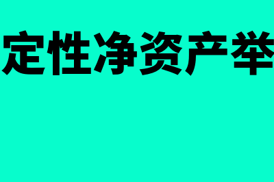 限定性净资产的分类?(限定性净资产举例)