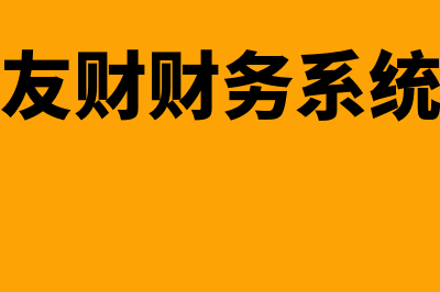 番友财务软件有限公司怎么样(友财财务系统)