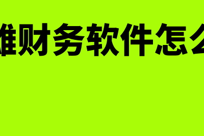 双雄财务软件怎么样