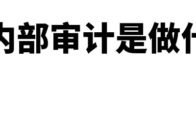 企业内部审计是什么?(企业内部审计是做什么的)