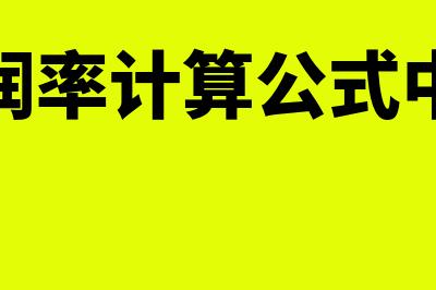 收入利润率计算公式是什么?(收入利润率计算公式中文阐述)