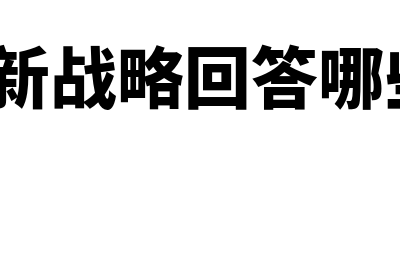 技术创新战略概述是什么?(技术创新战略回答哪些问题?)