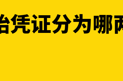 原始凭证分为哪些种类?(原始凭证分为哪两类)