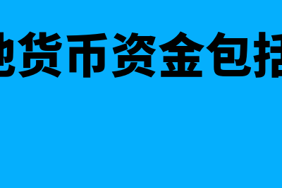 其他货币资金包括什么?(其他货币资金包括( ))