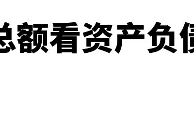 资产总额看资产负债表哪里(资产总额看资产负债表吗)