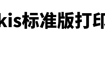 金蝶kis打印设置(金蝶kis标准版打印设置)