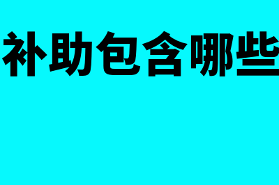 政府补助包含哪些项目?(政府补助包含哪些费用)