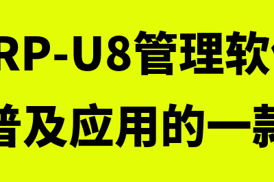 用友erp-u8(用友ERP-U8管理软件是面向( )普及应用的一款产品)