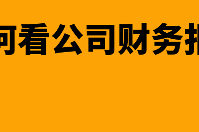 如何看公司财务报表(如何看公司财务报告)