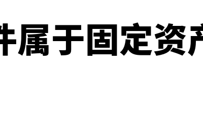 软件属于固定资产还是无形资产(软件属于固定资产吗)