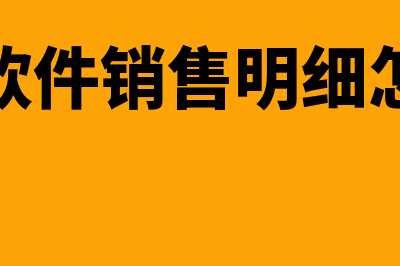 金蝶软件销售明细表怎样导出(金蝶软件销售明细怎么查)