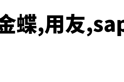 oracle与金蝶用友区别(金蝶,用友,sap)