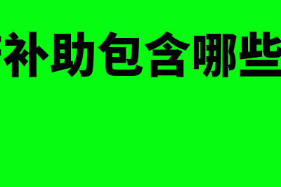 政府补助是指什么?(政府补助包含哪些项目)