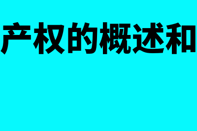 知识产权的概述?(知识产权的概述和特征)