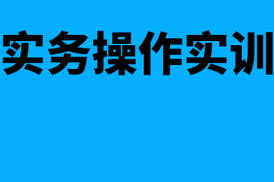 会计实务操作?(会计实务操作实训总结)