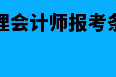 管理会计师?(管理会计师报考条件)