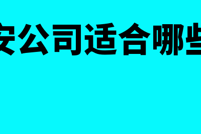 保安公司适合哪个会计准则(保安公司适合哪些人)