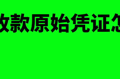 现金收款原始凭证的种类包括哪些(现金收款原始凭证怎么填)