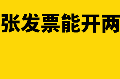 同一张发票即有正数和负数吗(同一张发票能开两次吗)