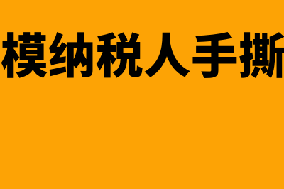 小规模手撕发票如何报增值税(小规模纳税人手撕发票)