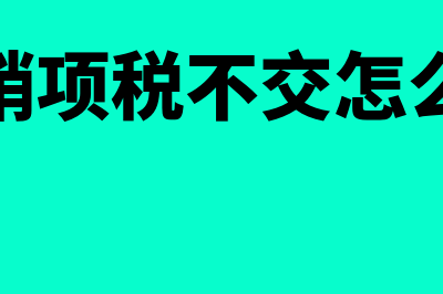 小规模销项税不能抵扣如何结转(小规模销项税不交怎么做收入)