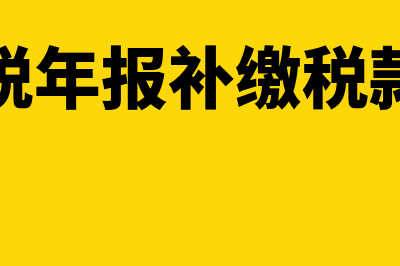 所得税年报补交的税分录怎么做(所得税年报补缴税款分录)