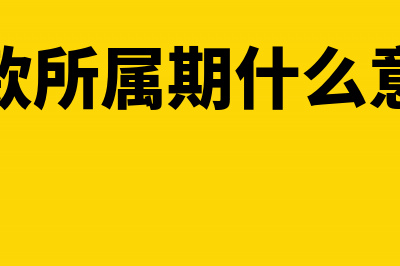 税款所需期怎么填(税款所属期什么意思)