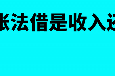 借贷记账法中借和贷分别表示什么(借贷记账法借是收入还是支出)