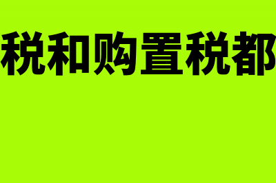 买车增值税和购置税的区别(买车增值税和购置税都由买家承担吗)