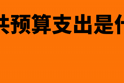 一般公共预算支出是财政支出吗？(一般公共预算支出是什么意思)