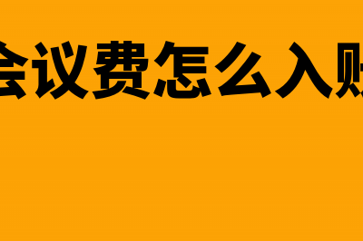 会议费怎么进行会计核算才合理(会议费怎么入账)