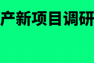 房地产新项目调研费是否计入当期损益(房地产新项目调研方案)