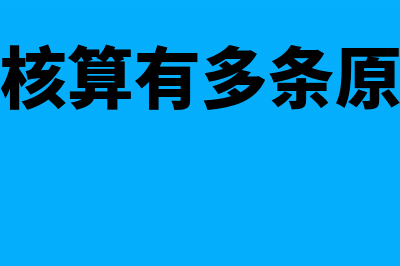 产品成本核算有哪些基本步骤(产品成本核算有多条原则和要求)