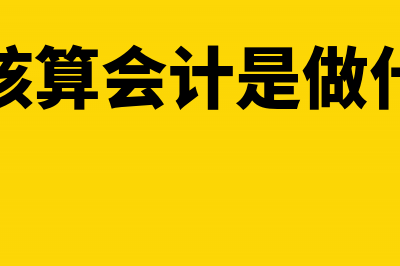 工程核算会计分录(工程核算会计是做什么的)