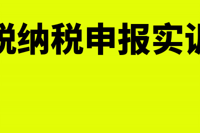 消费税纳税申报表怎么填(消费税纳税申报实训步骤)