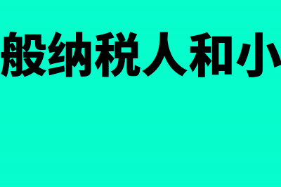 增值税一般纳税人适用税率(增值税一般纳税人和小规模纳税人的区别)